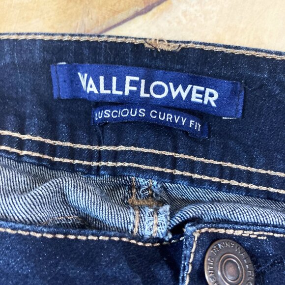 WOMEN'S WALLFLOWER JEANS LUSCIOUS CURVY FIT WOMENS SIZE 13 BLUE JEAN PANTS - Picture 3 of 3